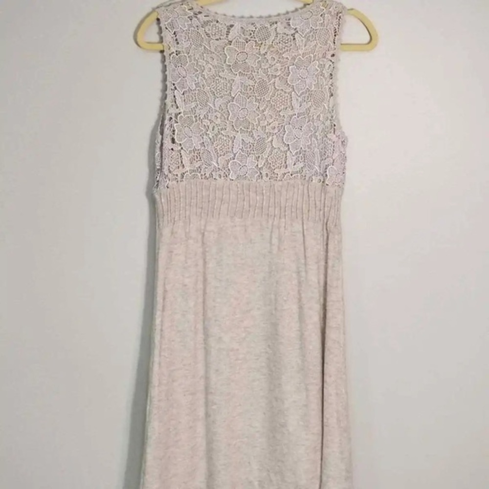 Vintage Anthropologie Knit Lace Dress
Snowdrop Shift knitted knotted size small - Picture 2 of 15